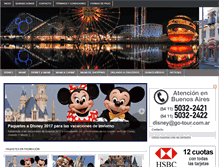 Tablet Screenshot of paquetes-disney.com.ar